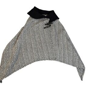 John Branigan Weavers Cape‎ Women OS Gray Wool Wrap Jacket Tweed Poncho Buckle